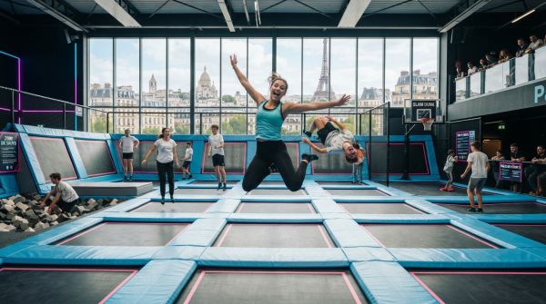 Découvrez les sensations fortes dans un parc de trampolines à Paris