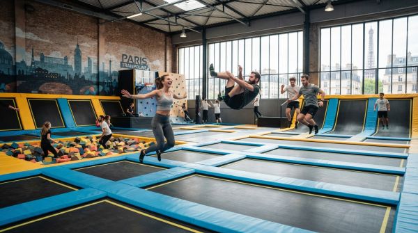 Découvrez les sensations fortes dans un parc de trampolines à Paris